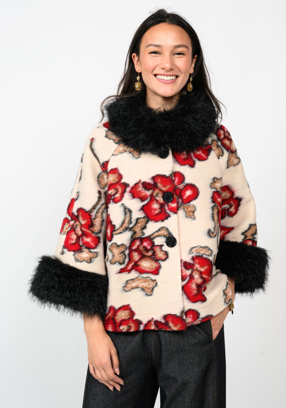 IVY JANE 130235 Shadow Roses Jacket | The Gift Solution IVY JANE 130235 Shadow Roses Jacket | The Gift Solution