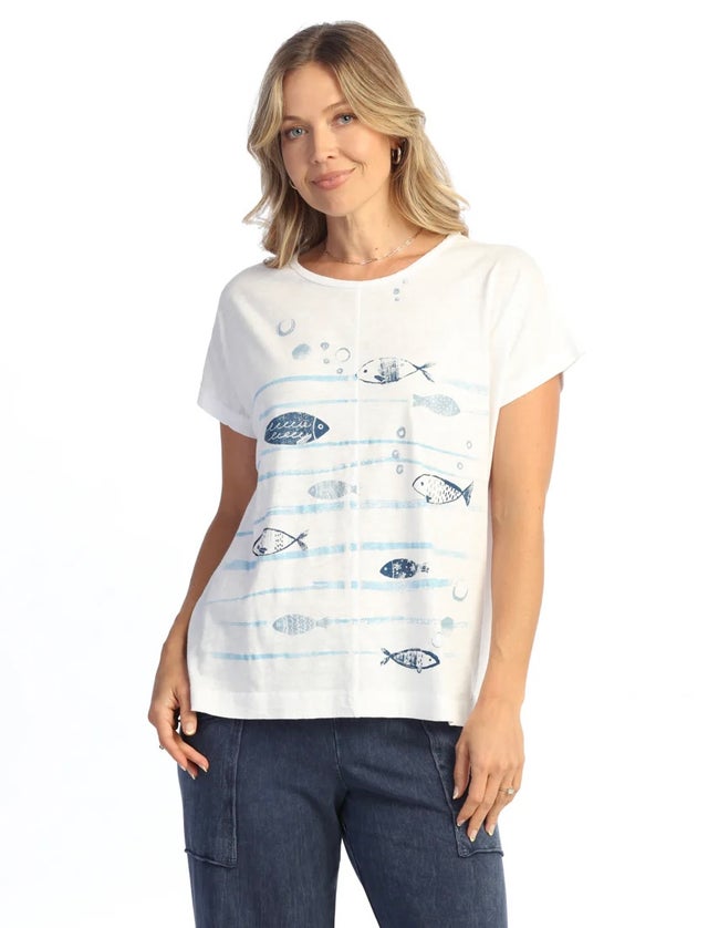 Jess &amp; Jane◇クリスマスプリントカットソーTシャツ【M】コットン100 Products – Jess & Jane