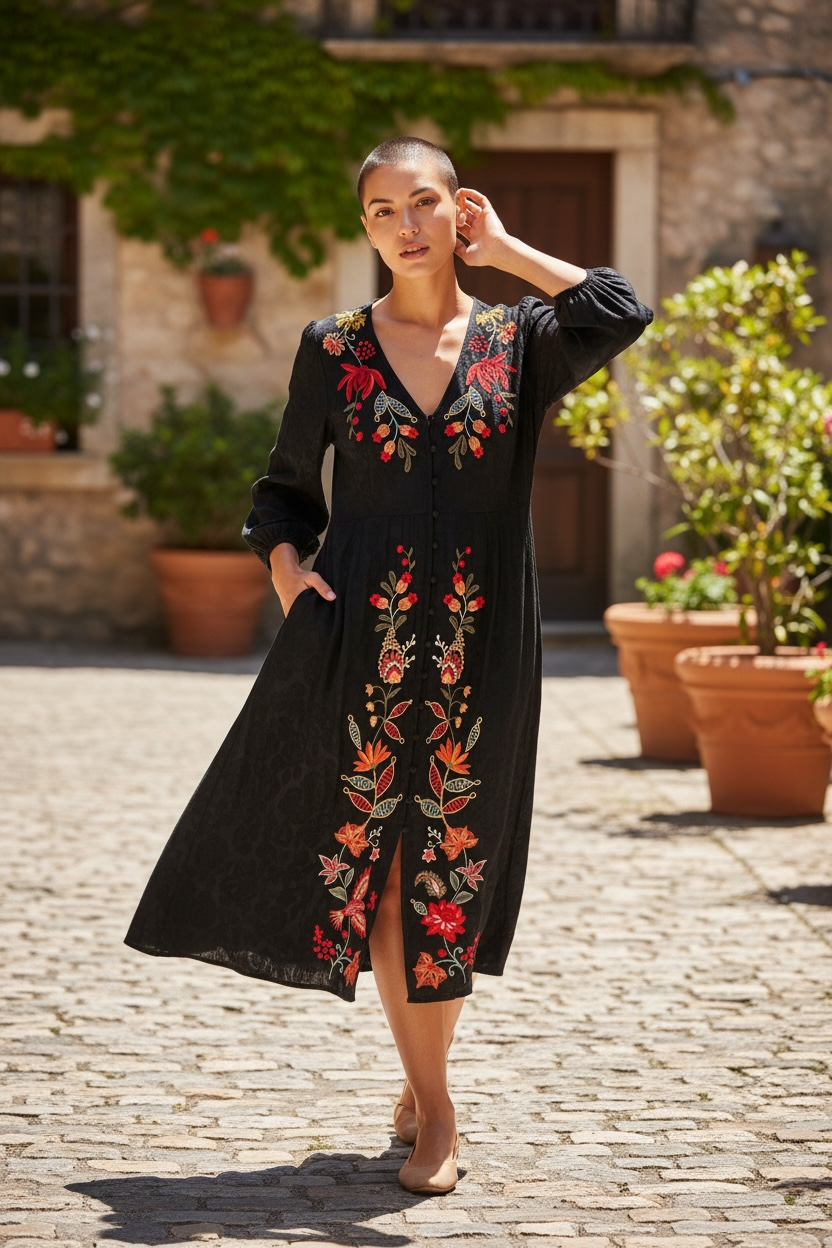 johnny was black dress W38825-O Button Front Dress-Penelope 100% Cotton Care Instructions sizechart-maxi-dress-with-sleeve-default Ophelia Vintage Lace Wedding US Size:US14